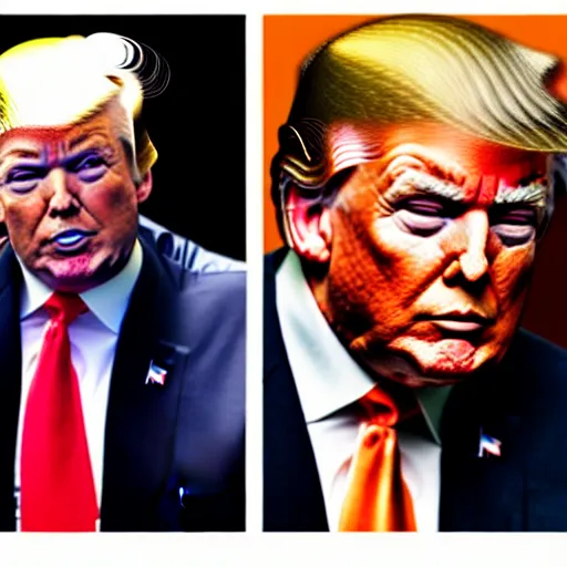 Prompt: donald trump is an orange