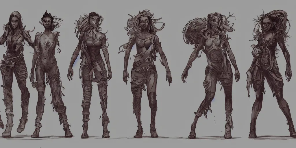 Image similar to gen 1 3, character sheet, concept design, contrast, mushroom people, kim jung gi, greg rutkowski, zabrocki, karlkka, jayison devadas, trending on artstation, 8 k, ultra wide angle, pincushion lens effect