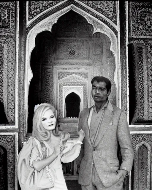 Image similar to tuesday weld visits the taj mahal by rudolph belarski