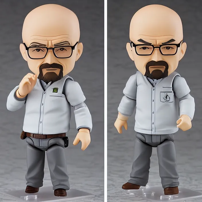 Prompt: Walter White, An anime Nendoroid of Walter White, figurine, detailed product photo