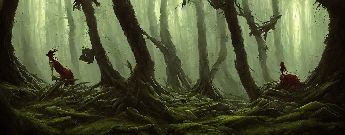 Image similar to Spirit soul of forest, by Greg Rutkowski