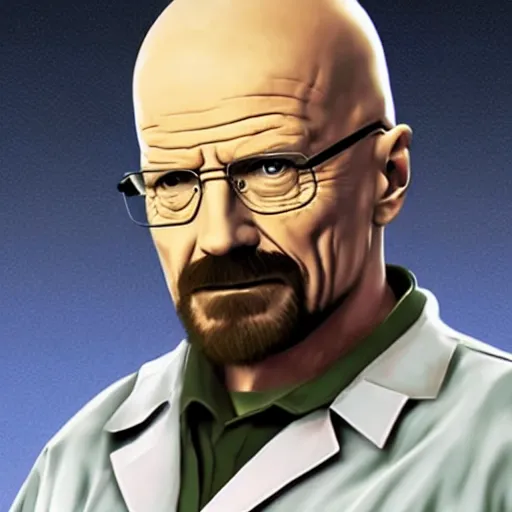 Image similar to Walter White in the video game Mulitverses, concept art