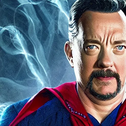 Image similar to tom hanks as dr. strange