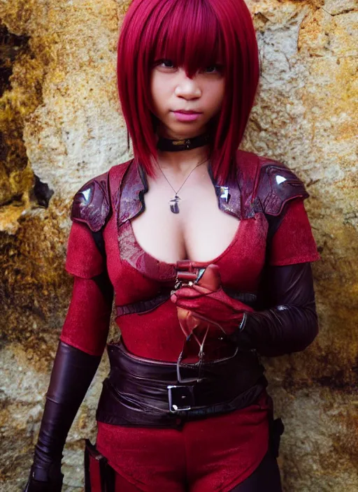 Image similar to a full portrait photo of real - life garnet final fantasy, f / 2 2, 3 5 mm, 2 7 0 0 k, lighting, perfect faces, award winning photography.