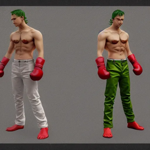 Prompt: demon hero, made by Tomohiro Shimoguchi,colored ,boxing gloves,worn pants ,ArtStation, CGSociety
