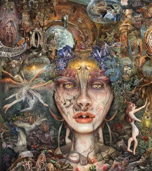 Image similar to the definition of insanity by alexandera fomina, julie heffernan, 8 k, hyper detailed.