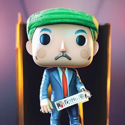 Image similar to “ very very intricate photorealistic photo of a jeff bezos funko pop, detailed studio lighting, award - winning crisp details ”