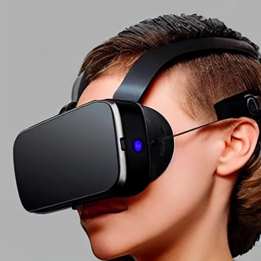 Image similar to futuristic vr headset