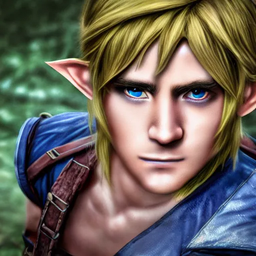 Image similar to realistic rendition of Link, photography, cosplay