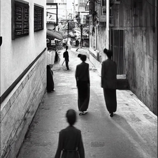 Image similar to hongkong street life by fan ho,