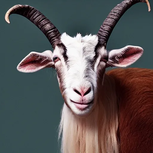 Image similar to the love child of taylor swift and a goat