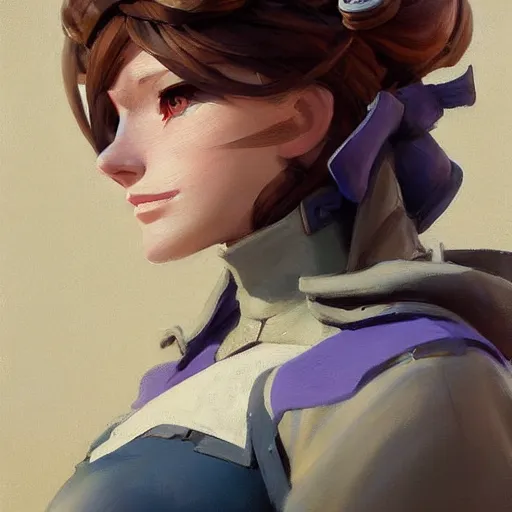 Prompt: greg manchess portrait painting of violet evergarden as overwatch character, totally whack, medium shot, asymmetrical, profile picture, organic painting, sunny day, matte painting, bold shapes, hard edges, street art, trending on artstation, by huang guangjian and gil elvgren and sachin teng