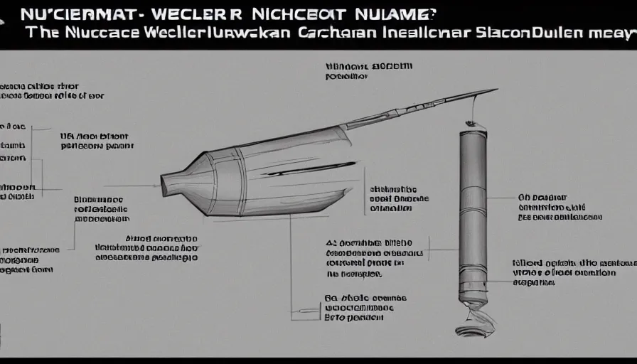 Image similar to schematic for a nuclear weapon