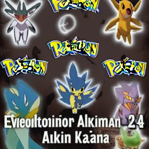 evolution of pokemon alakazam, Stable Diffusion