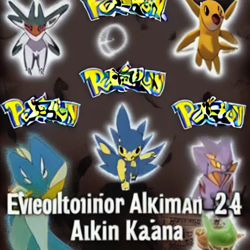 Image similar to evolution of pokemon alakazam