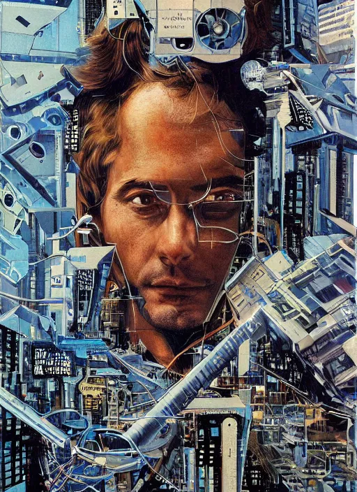 Prompt: portrait of the future of the human civilization and technology, by deodato, mike, highly detailed, futuristic, sophisticated, mesmerizing, technological, prediction of the future