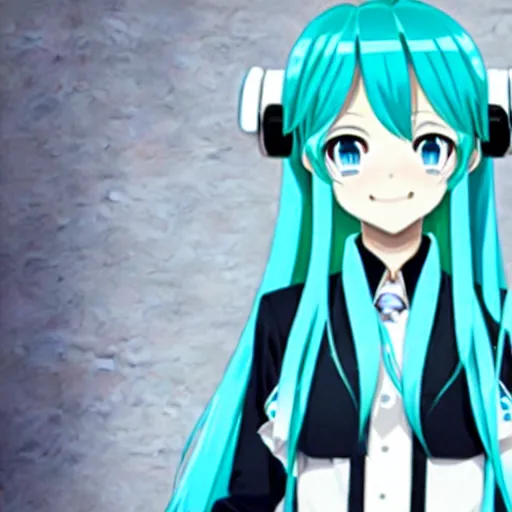 Image similar to hatsune miku, official media