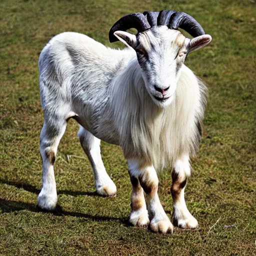 Image similar to half goat, half lion