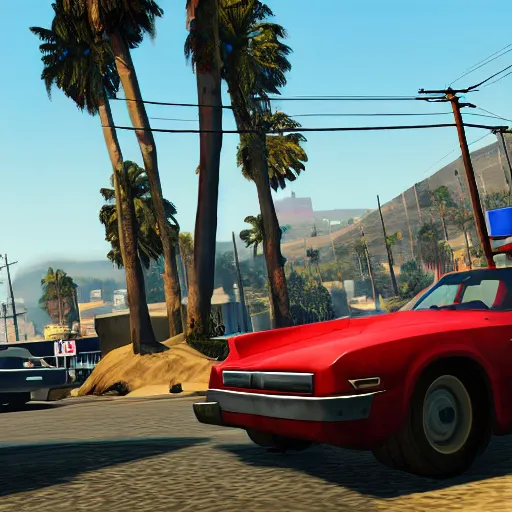 Image similar to GTA V screenshot with mario in it