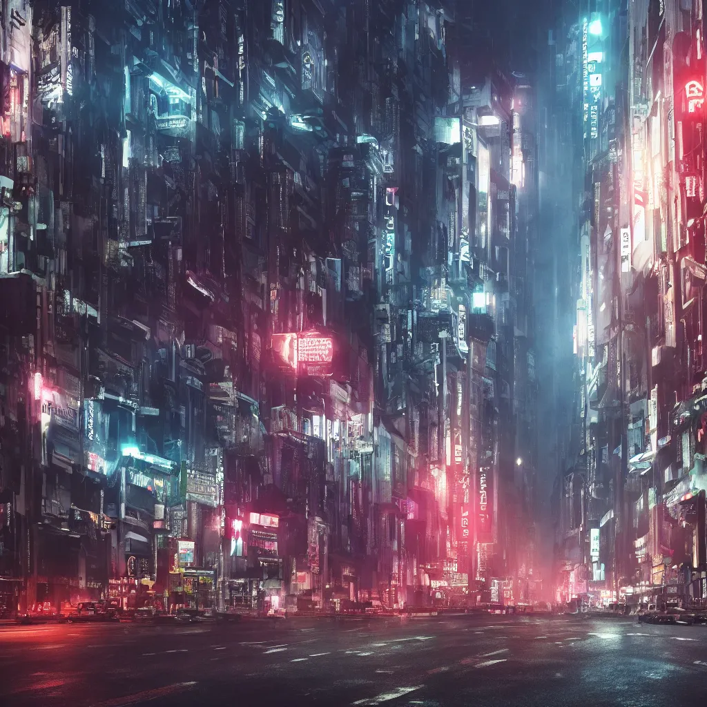 Prompt: blade runner style scenery in singapore in photorealistic detail hd 8 k