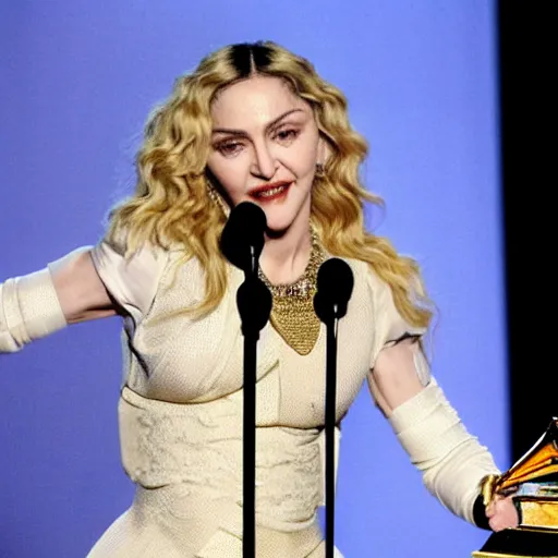 Image similar to madonna winning a grammy award