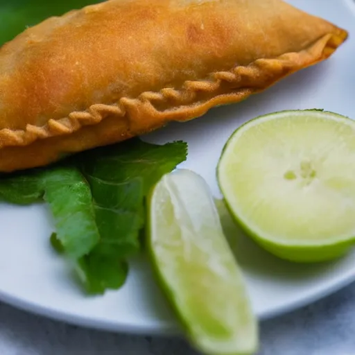 Image similar to close view of a picadillo empanada