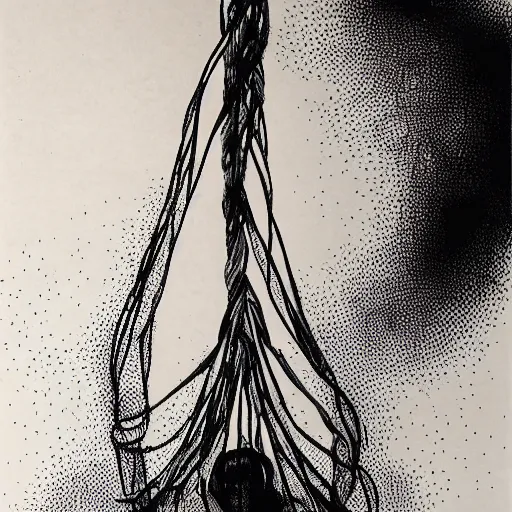 Image similar to shibari, abstract human body