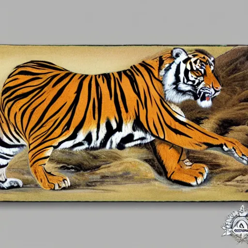 Image similar to a deloran in tiger print,