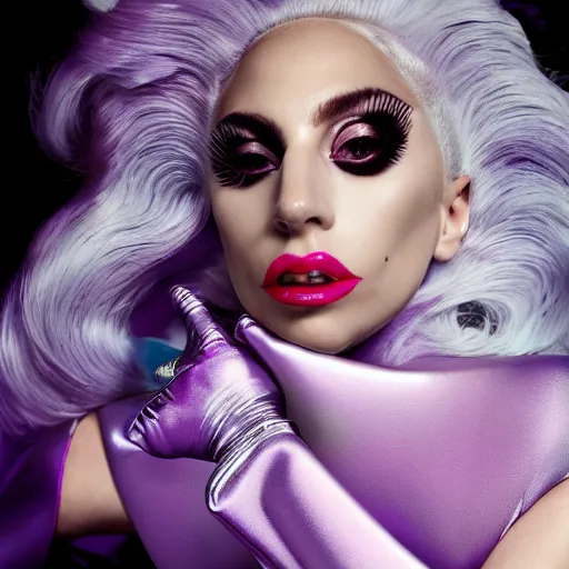 Image similar to lady gaga artpop act 2 album cover shot by nick knight, full body, artpop, jeff koons, canon, highly realistic. high resolution. highly detailed. dramatic. 8 k. 4 k.