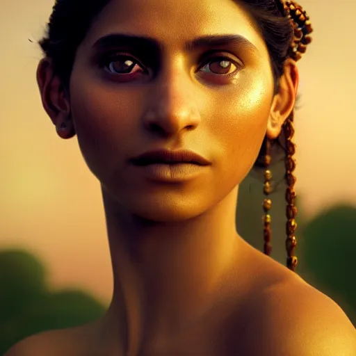 Prompt: photographic portrait of a stunningly beautiful renaissance suri tribe female maiden in soft dreamy light at sunset, contemporary fashion shoot, by edward robert hughes, annie leibovitz and steve mccurry, david lazar, jimmy nelsson, breathtaking, 8 k resolution, extremely detailed, beautiful, establishing shot, artistic, hyperrealistic, beautiful face, octane render