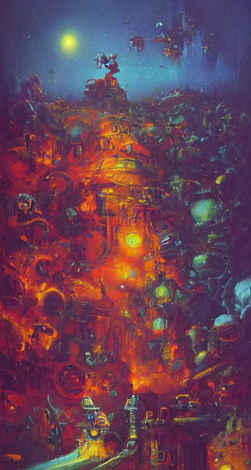 Prompt: an amazing masterpiece of art by Paul Lehr