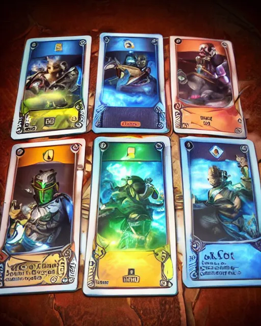 Image similar to futuristic nft card game, full - view