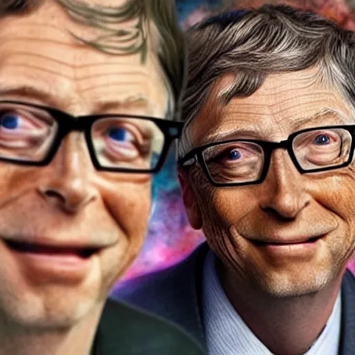 Prompt: a photo of Bill Gates with insects running all over his face, Bill Gates is in love with them