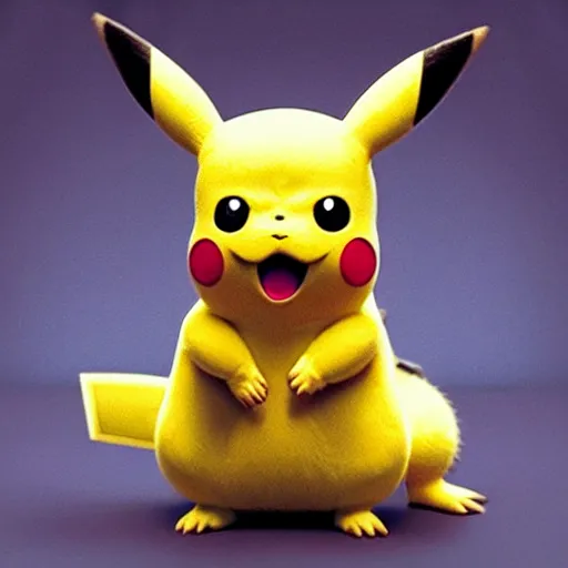 Prompt: live action pikachu in the matrix