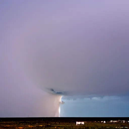 Prompt: tornado on the horizon