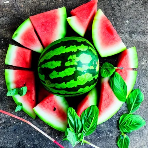 Prompt: watermelon transplant surgery