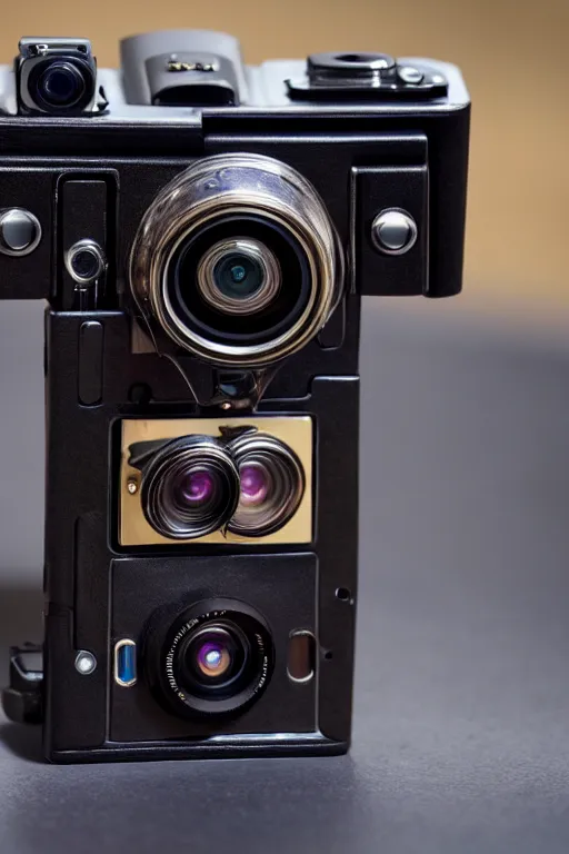 Prompt: The most complex looking opened camera like machine ever made, internals revealed photo taken by someone who doesn't know how to use a camera by Annie Lebovitz and Steve McCurry Ultra detailed, hyper realistic, 4k