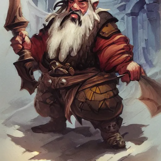 Prompt: dnd dwarf, by Jesper Ejsing