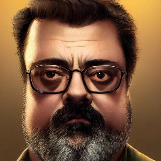 Image similar to ricky from trailer park boys, intricate, highly detailed, digital painting, trending on artstation, concept art, smooth, sharp focus, illustration, unreal engine 5, 8 k, art by artgerm and greg rutkowski and alphonse mucha