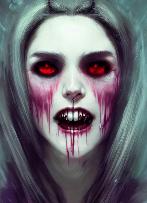 scary vampire girl