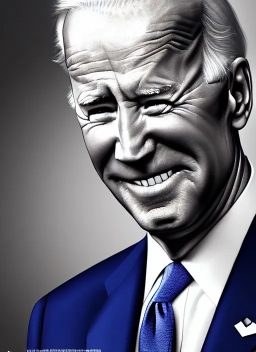 Image similar to photo of joe biden in the style of stefan kostic, realistic, sharp focus, 8 k high definition, insanely detailed, intricate, elegant, art by stanley lau and artgerm