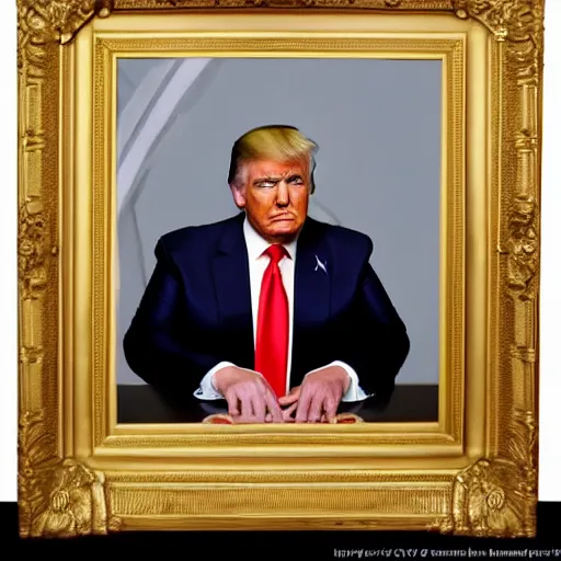 Image similar to donald trump as emperor of the usa, official portrait, official photography,