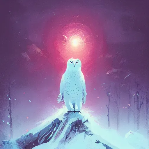 Prompt: a snow owl by anato finnstark, by alena aenami, by john harris, by ross tran, by wlop, by andreas rocha