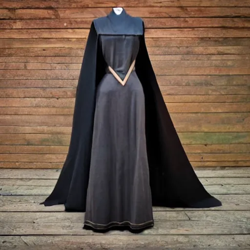 Image similar to jugendstil dress for female darth mother