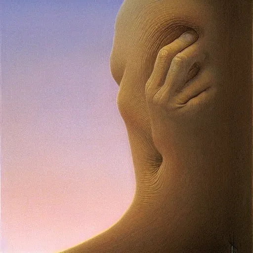 Prompt: capitalism realism painted by zdzisław beksinski