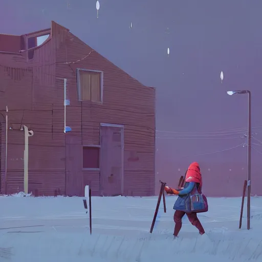 Prompt: Anna is excited about the new Stable Diffusion beta, which promises to be even more promising than the previous version. She is looking forward to trying it out. Masterpiece by Simon Stålenhag.