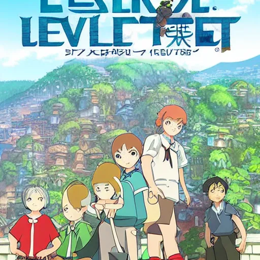 Image similar to level 5 new game coverart with studio ghibli