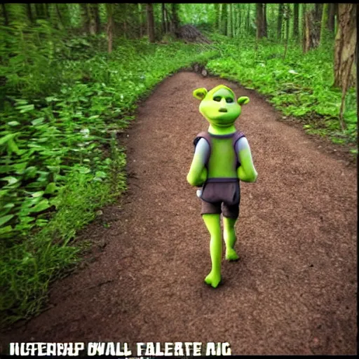 Shrek in swamp trailcam