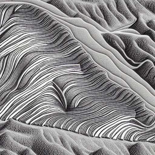 Image similar to mount Fujiama topography contour lines