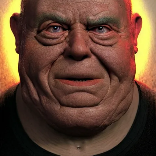 Prompt: hyperrealistic mixed media high resolution image of Kuato from Total Recall whose face resembles that of Danny DeVito, stunning 3d render inspired art by István Sándorfi and Greg Rutkowski and Unreal Engine, perfect symmetry, dim volumetric lighting, 8k octane beautifully detailed render, post-processing, extremely hyper-detailed, intricate, epic composition, highly detailed attributes, highly detailed atmosphere, full body shot, cinematic lighting, masterpiece, trending on artstation, very very detailed, masterpiece, stunning, flawless structure, lifelike texture, perfection,